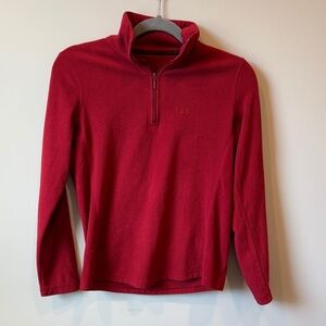 GAP Men's Red Quarter Zip Sweater